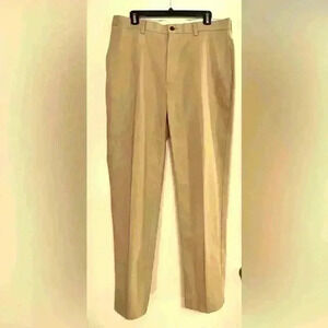 Orvis Plain Front Khakis 35x31.5 100% Cotton